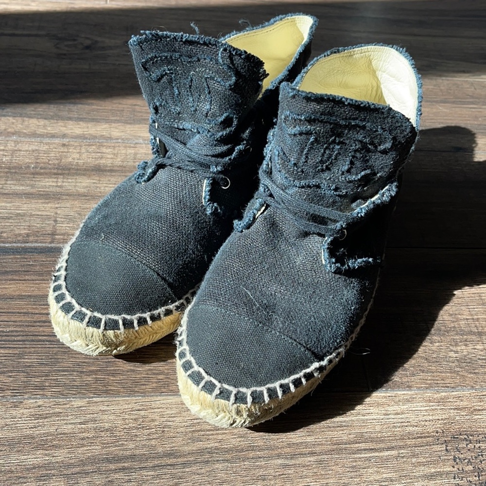 Chanel canvas espadrilles